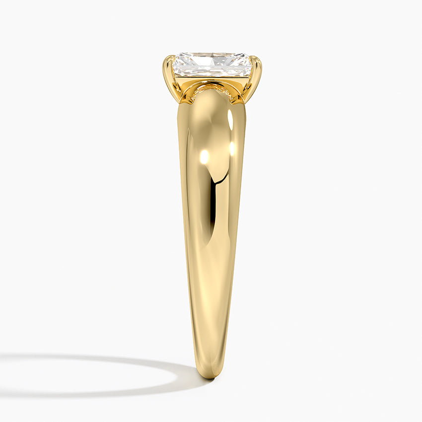 Adrian Solitaire Ring Yellow Gold 18k Radiant Engagement Ring