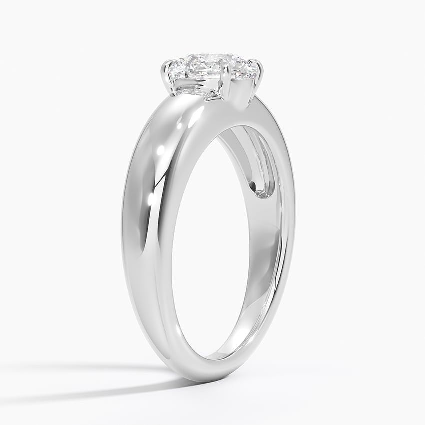 Adrian Solitaire Ring Platinum Round Engagement Ring