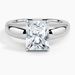 Adrian Solitaire Ring Platinum Radiant Engagement Ring