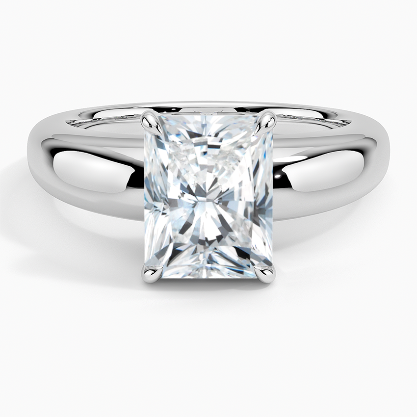 Adrian Solitaire Ring Platinum Radiant Engagement Ring