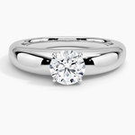 Adrian Solitaire Ring Platinum Round Engagement Ring