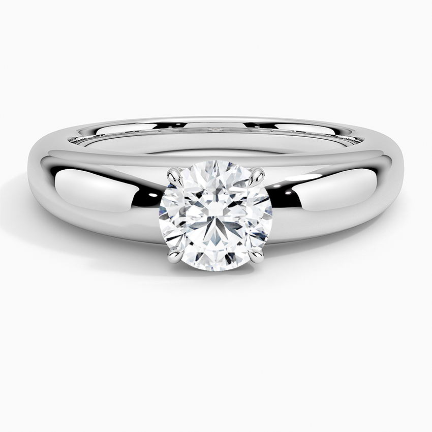 Adrian Solitaire Ring Platinum Round Engagement Ring