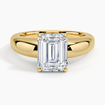 Adrian Solitaire Ring Yellow Gold 18k Emerald Engagement Ring
