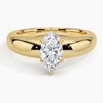 Adrian Solitaire Ring Yellow Gold 18k Marquise Engagement Ring