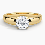 Adrian Solitaire Ring Yellow Gold 18k Round Engagement Ring