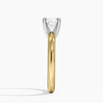 Comfort Fit 2.5mm Ring Yellow Gold 18k Cushion Engagement Ring