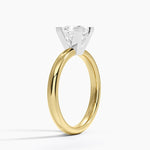 Comfort Fit 2.5mm Ring Yellow Gold 18k Princess Engagement Ring