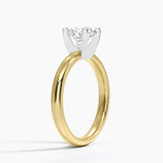 Comfort Fit 2.5mm Ring Yellow Gold 18k Round Engagement Ring