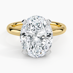 Comfort Fit 2.5mm Ring Yellow Gold 18k Oval Engagement Ring