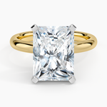 Comfort Fit 2.5mm Ring Yellow Gold 18k Radiant Engagement Ring
