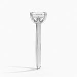 Piper Knife Edge Solitaire Ring Platinum Emerald Engagement Ring