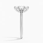 Piper Knife Edge Solitaire Ring Platinum Marquise Engagement Ring