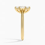 Piper Knife Edge Solitaire Ring Yellow Gold 18k Marquise Engagement Ring