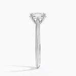 Piper Knife Edge Solitaire Ring Platinum Oval Engagement Ring