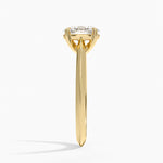 Piper Knife Edge Solitaire Ring Yellow Gold 18k Oval Engagement Ring