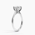 Piper Knife Edge Solitaire Ring Platinum Princess Engagement Ring