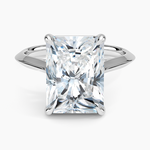 Piper Knife Edge Solitaire Ring Platinum Radiant Engagement Ring