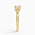 Dara Low-Profile Solitaire Ring Yellow Gold 18k Asscher Engagement Ring
