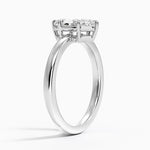Dara Low-Profile Solitaire Ring Platinum Marquise Engagement Ring