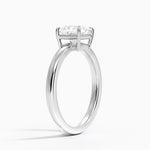 Dara Low-Profile Solitaire Ring Platinum Princess Engagement Ring