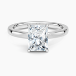 Dara Low-Profile Solitaire Ring Platinum Radiant Engagement Ring
