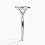 Freesia Bezel Solitaire Ring Platinum Marquise Engagement Ring