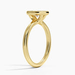 Freesia Bezel Solitaire Ring Yellow Gold 18k Marquise Engagement Ring