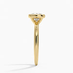 Freesia Bezel Solitaire Ring Yellow Gold 18k Round Engagement Ring