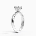 Audrey Perfect Fit 3mm Solitaire Ring Platinum Asscher Engagement Ring