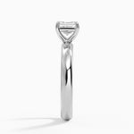 Audrey Perfect Fit 3mm Solitaire Ring Platinum Asscher Engagement Ring