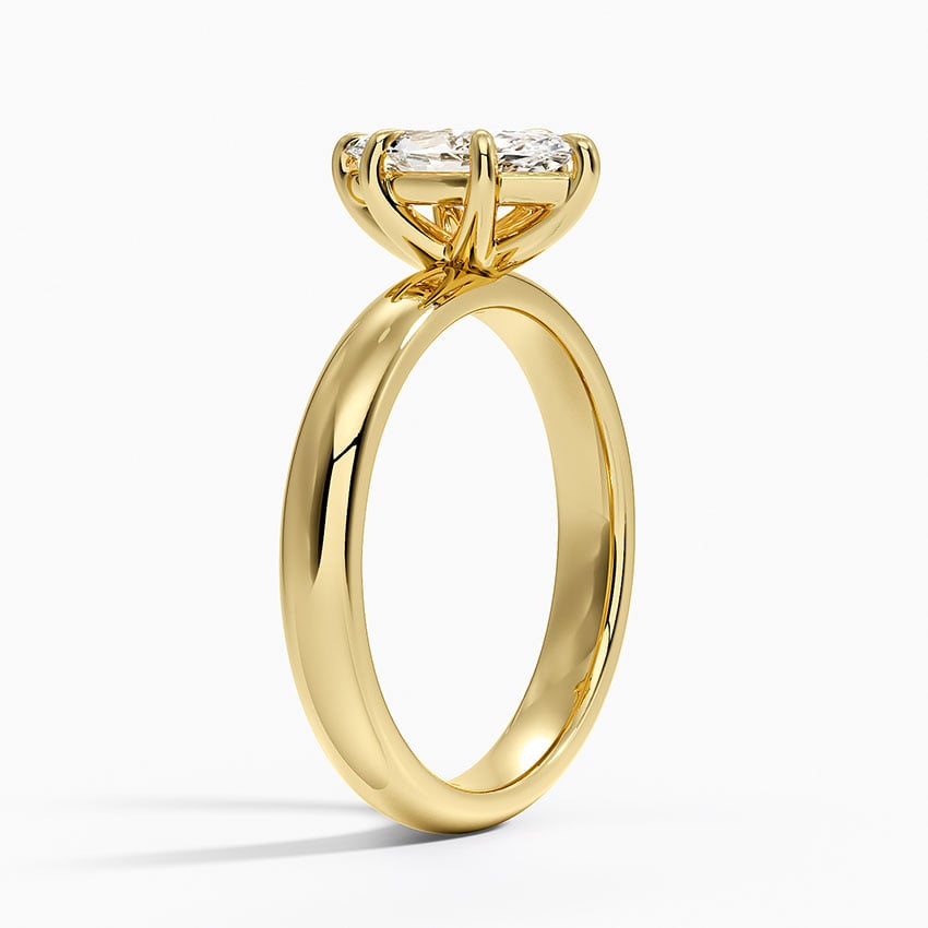 Audrey Perfect Fit 3mm Solitaire Ring Yellow Gold 18k Marquise Engagement Ring