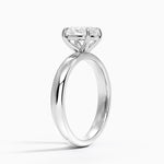 Audrey Perfect Fit 3mm Solitaire Ring Platinum Oval Engagement Ring