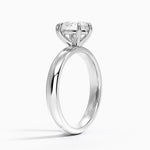 Audrey Perfect Fit 3mm Solitaire Ring Platinum Pear Engagement Ring