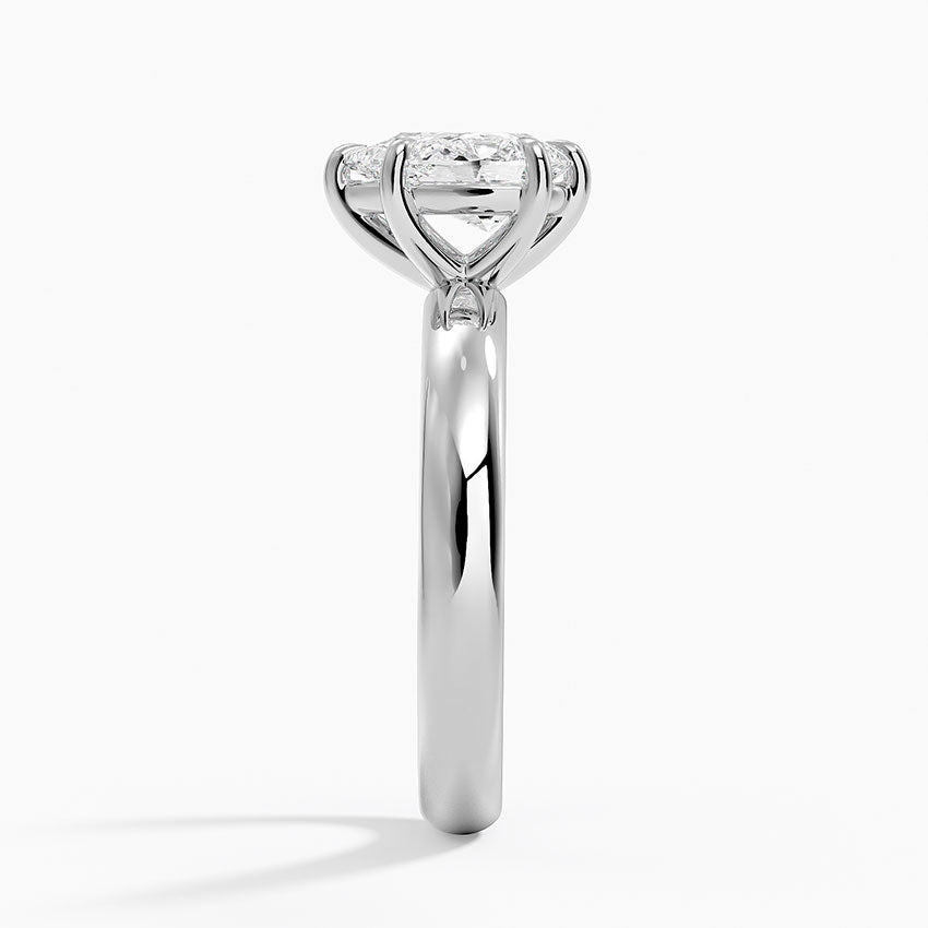 Audrey Perfect Fit 3mm Solitaire Ring Platinum Pear Engagement Ring