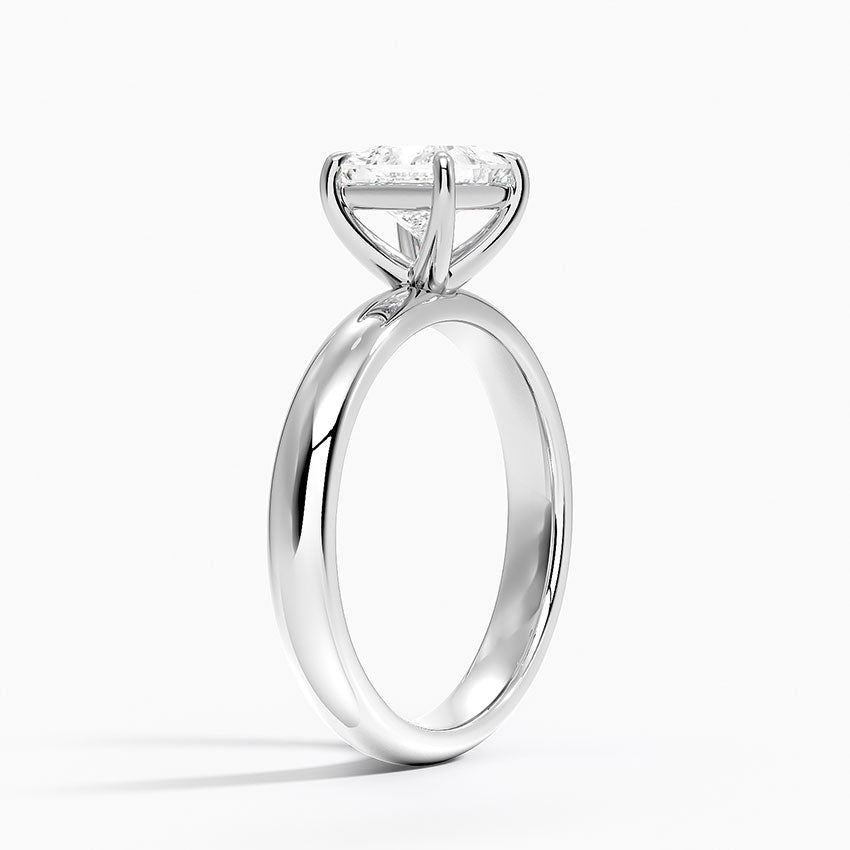 Audrey Perfect Fit 3mm Solitaire Ring Platinum Princess Engagement Ring