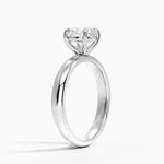 Audrey Perfect Fit 3mm Solitaire Ring Platinum Round Engagement Ring
