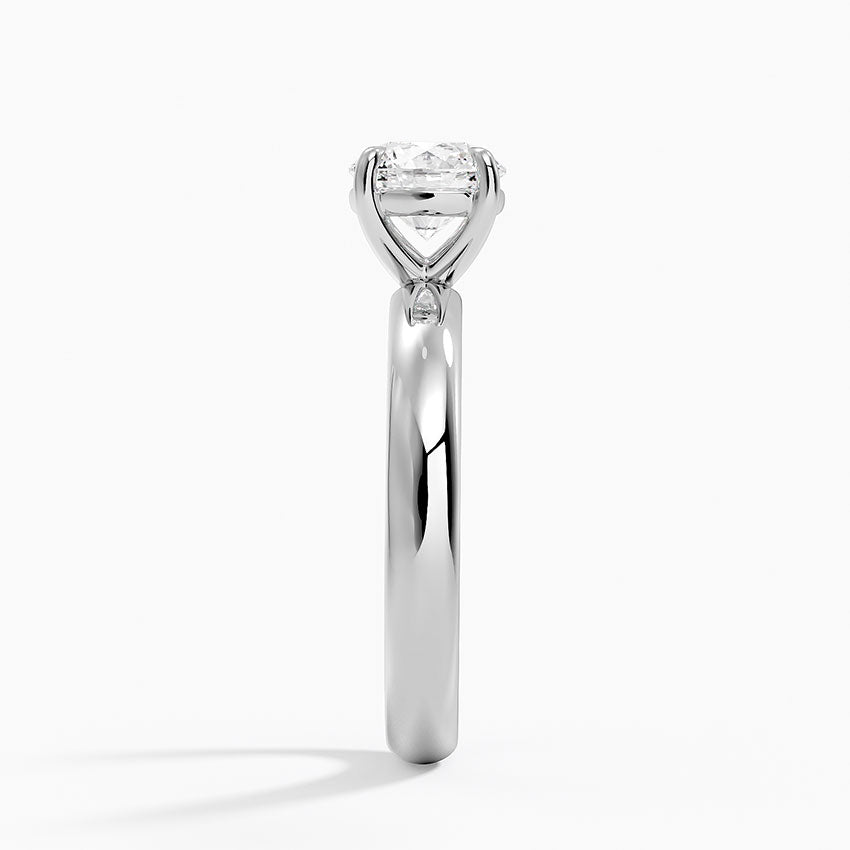 Audrey Perfect Fit 3mm Solitaire Ring Platinum Round Engagement Ring