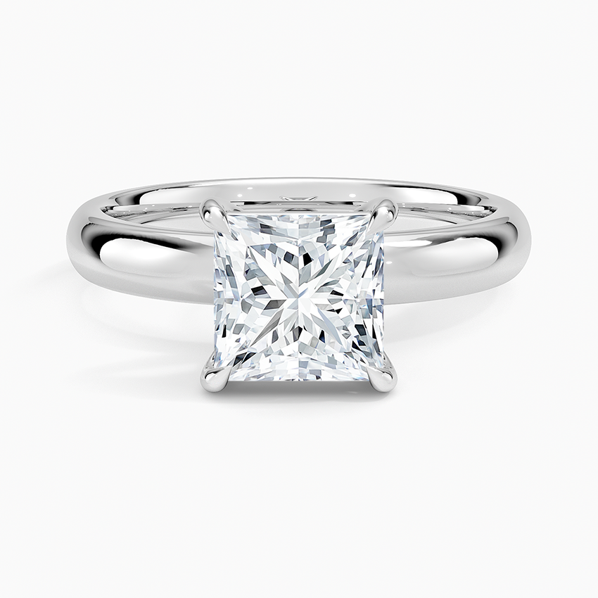 Audrey Perfect Fit 3mm Solitaire Ring Platinum Princess Engagement Ring
