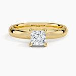 Audrey Perfect Fit 3mm Solitaire Ring Yellow Gold 18k Princess Engagement Ring