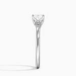 Fleur Solitaire Ring Platinum Cushion Engagement Ring
