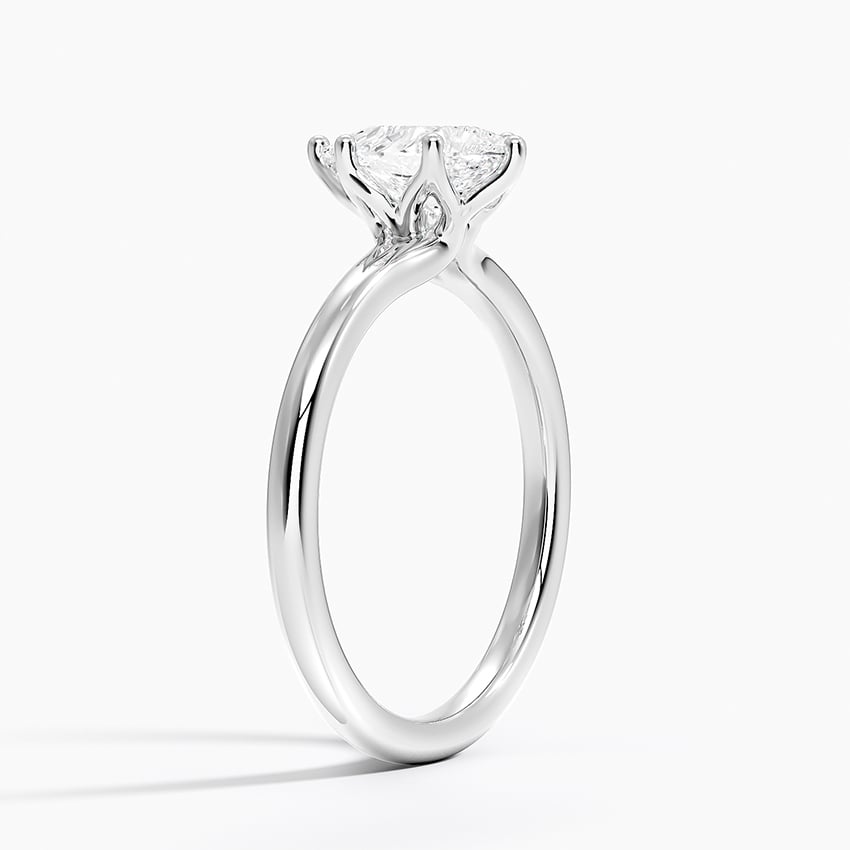Fleur Solitaire Ring Platinum Pear Engagement Ring