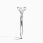 Freesia Triple-Prong Solitaire Ring Platinum Oval Engagement Ring
