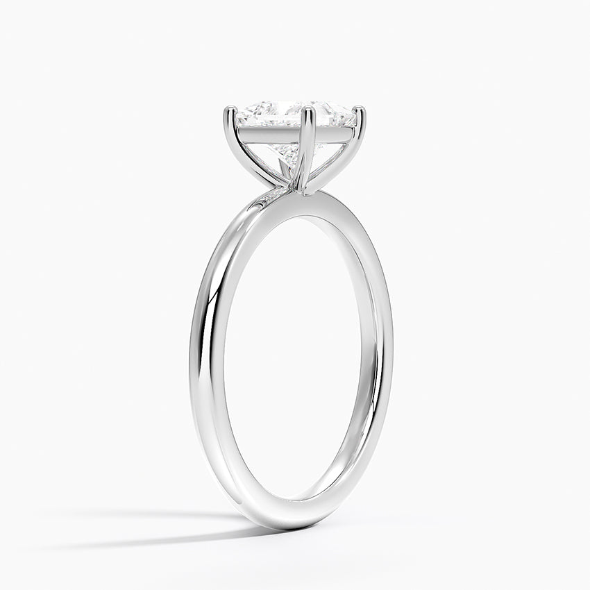 Sydney Perfect Fit 2mm Solitaire Ring Platinum Princess Engagement Ring