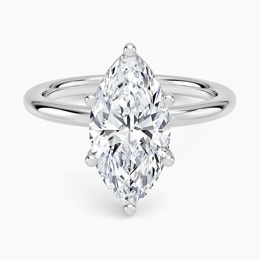 Sydney Perfect Fit 2mm Solitaire Ring Platinum Marquise Engagement Ring