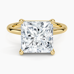 Sydney Perfect Fit 2mm Solitaire Ring Yellow Gold 18k Princess Engagement Ring