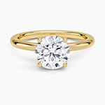 Sydney Perfect Fit 2mm Solitaire Ring Yellow Gold 18k Round Engagement Ring