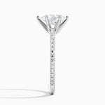 Ballad Three-Quarter Coverage Diamond Ring (1/4 ct. tw.) Platinum Pear Engagement Ring