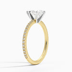 Ballad Three-Quarter Coverage Diamond Ring (1/4 ct. tw.) Yellow Gold 18k Pear Engagement Ring