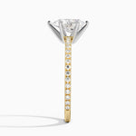 Ballad Three-Quarter Coverage Diamond Ring (1/4 ct. tw.) Yellow Gold 18k Pear Engagement Ring