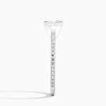 Ballad Three-Quarter Coverage Diamond Ring (1/4 ct. tw.) Platinum Princess Engagement Ring